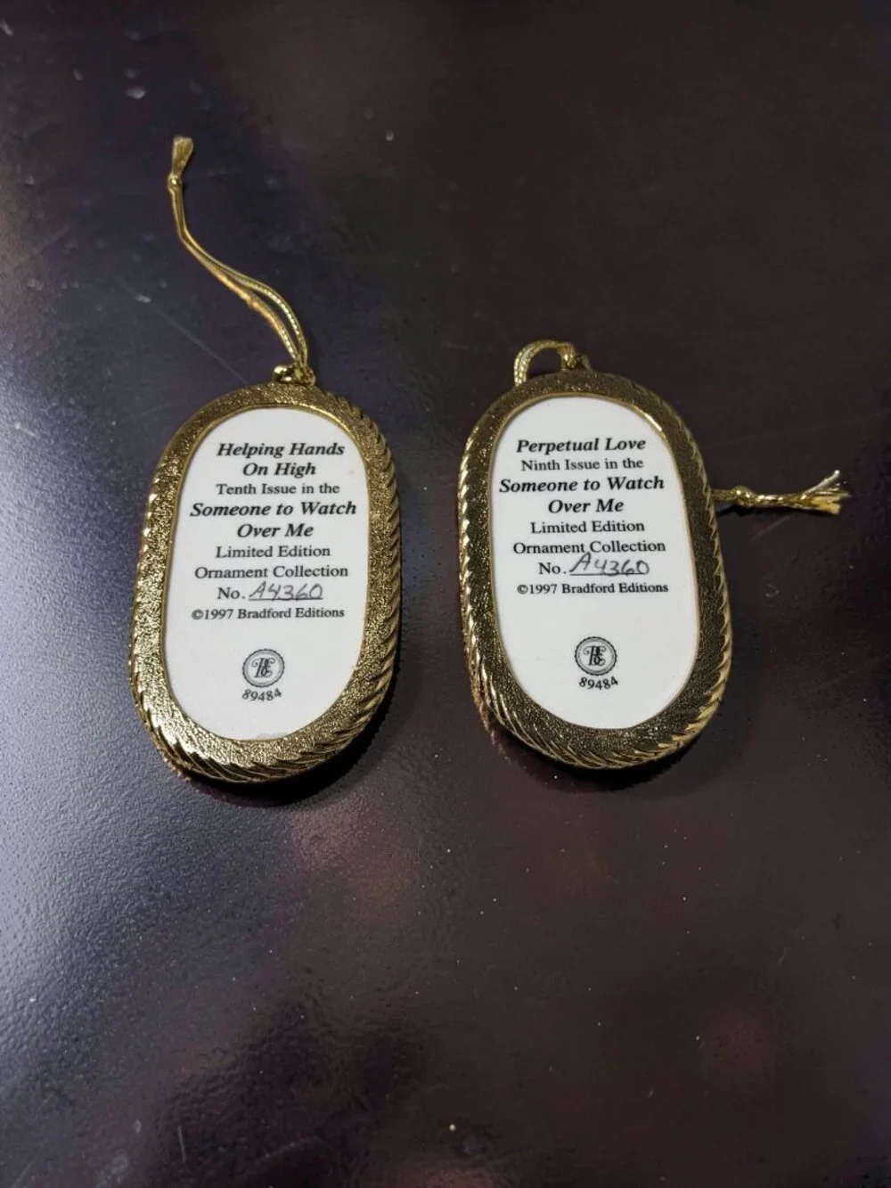 1996 Bradfords Exchange Porcelain Someone to Watch Over Me, Nurturing Innocence,